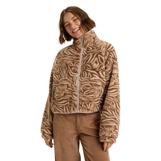 Roxy Γυναικεία ζακέτα Blurry Cloud Print - Full Zip Relaxed Fleece